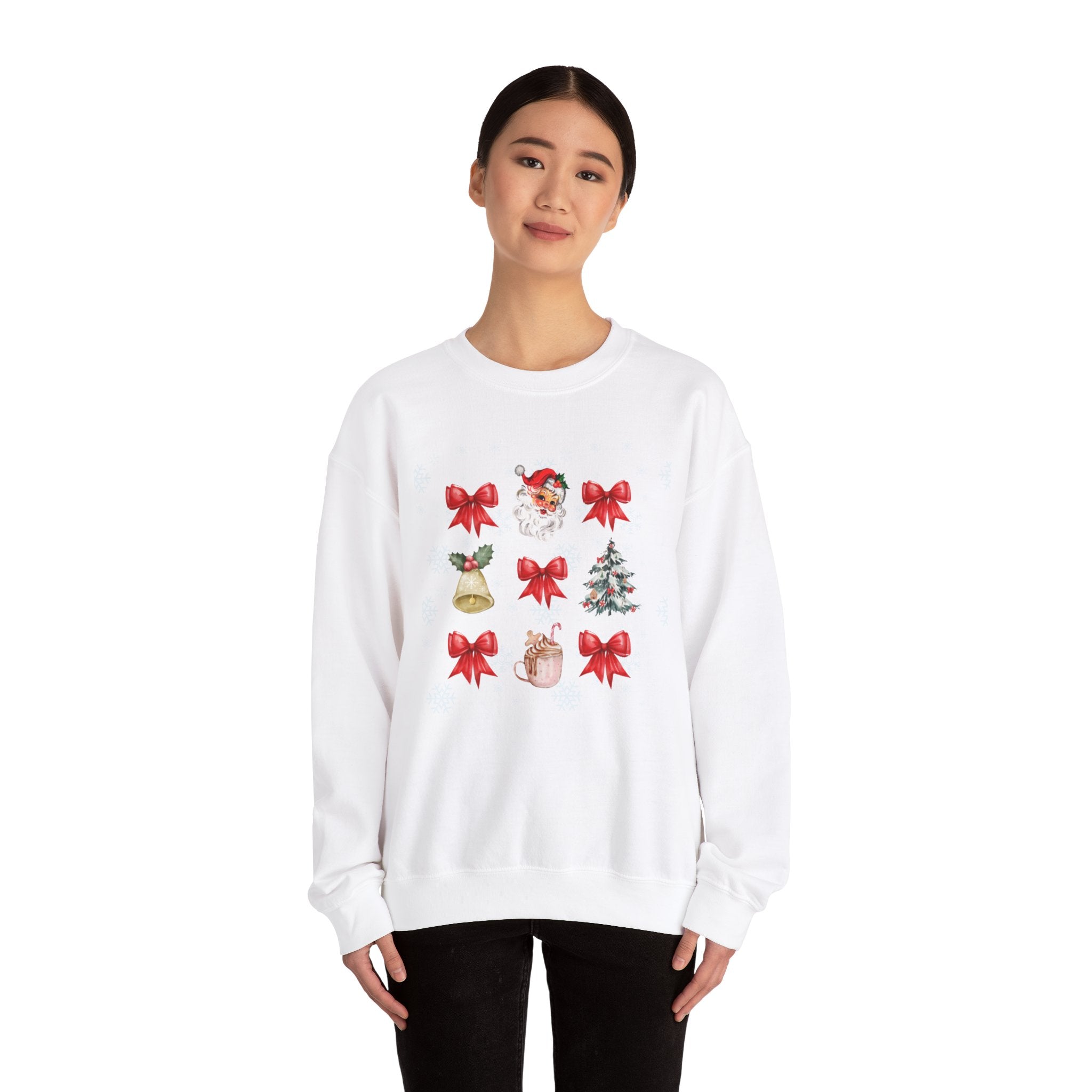 "Christmas Bows" Unisex Heavy Blend Crewneck Sweatshirt