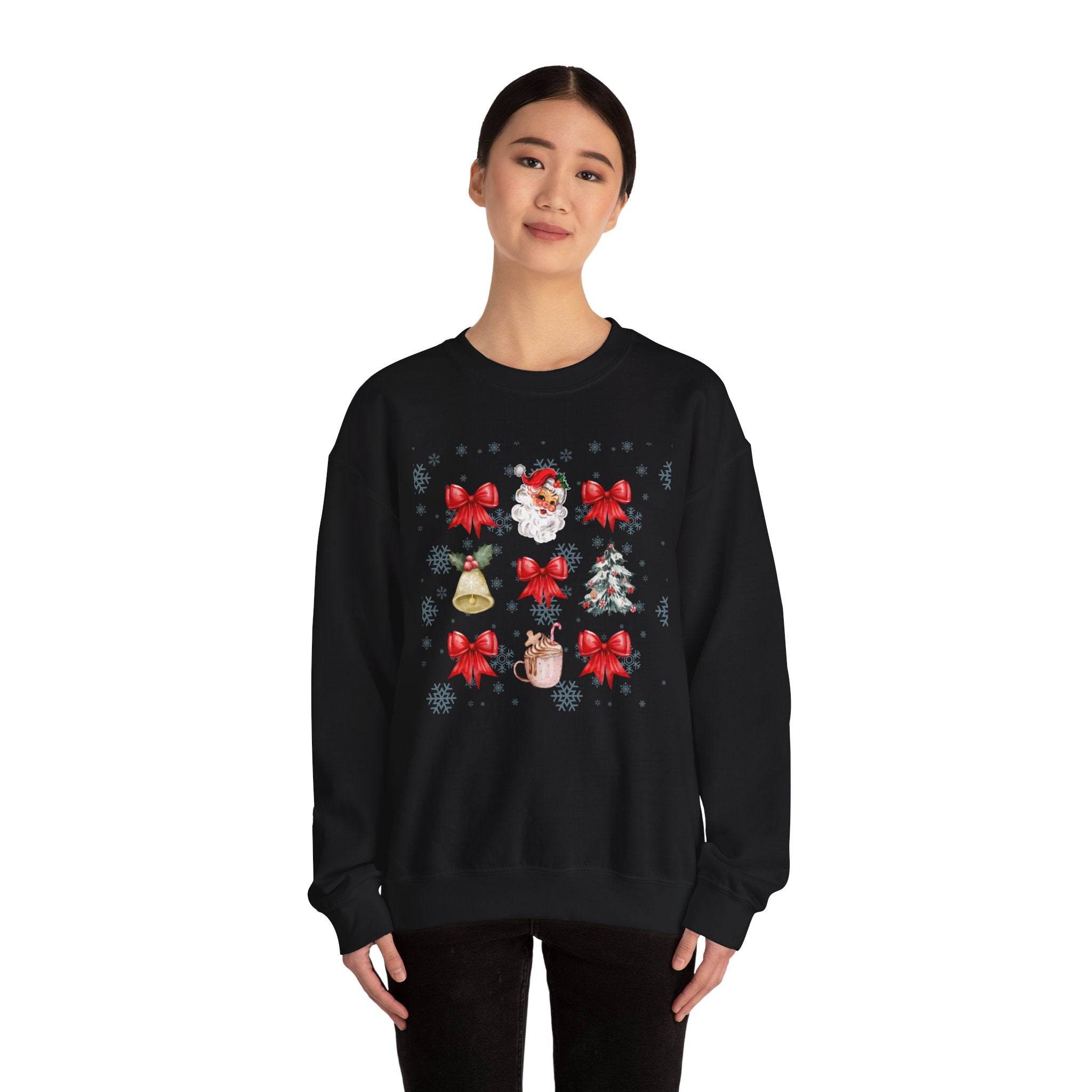 "Christmas Bows" Unisex Heavy Blend Crewneck Sweatshirt