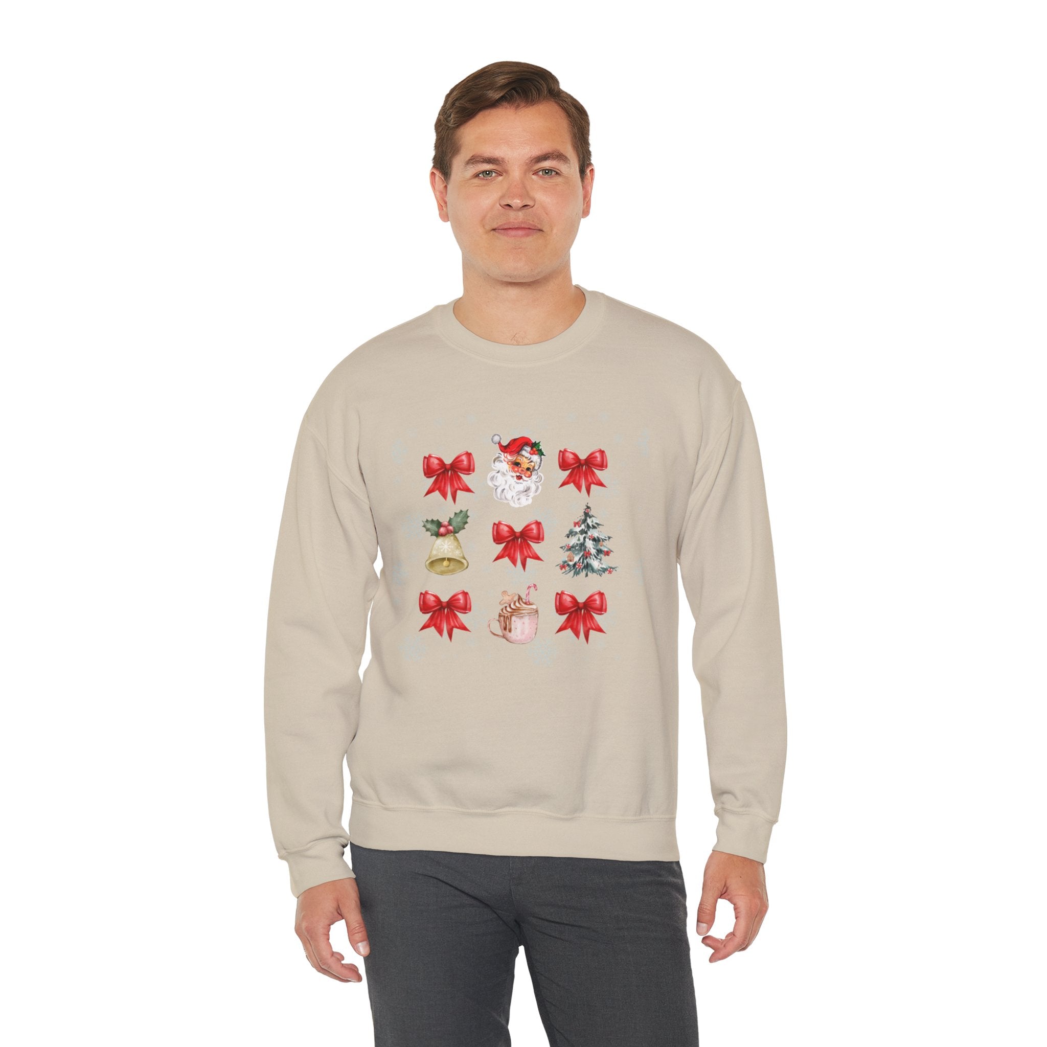 "Christmas Bows" Unisex Heavy Blend Crewneck Sweatshirt